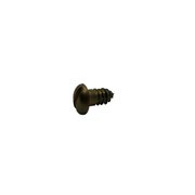 SUBURBAN BOLT AND SUPPLY Wood Screw, #10, 2-1/2 in, Plain Brass Round Head A3280120232R